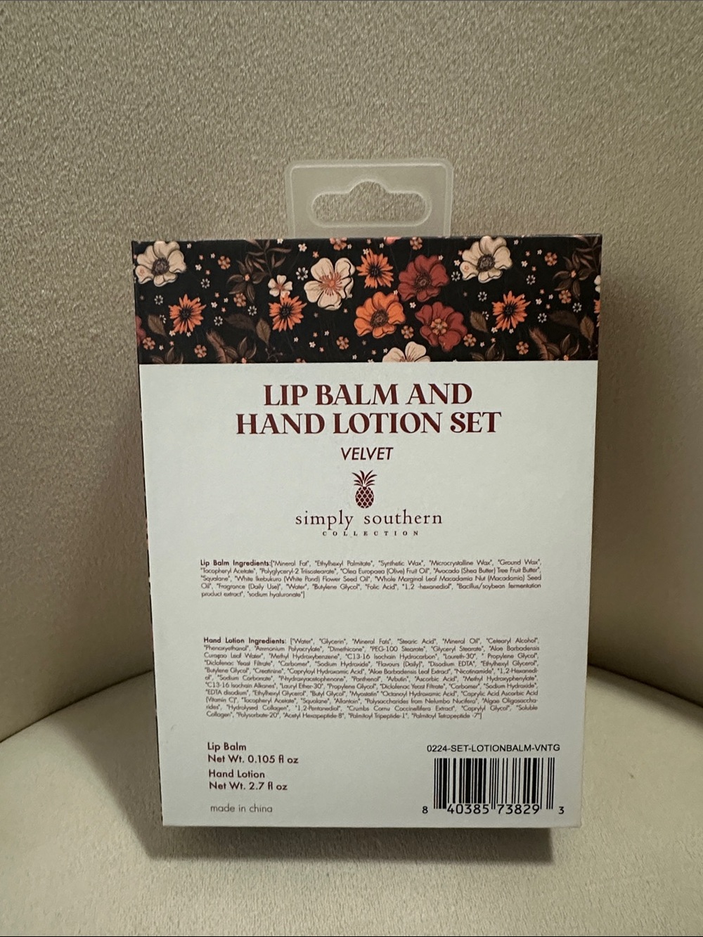 Simply Southern “Cozy Season” Velvet Lip Balm & Hand Lotion Set - Picture 2 of 3